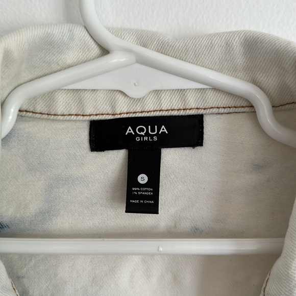 AQUA Girls, Size S, Stonewashed denim jacket.  Pair with matching shorts! - Picture 2 of 3